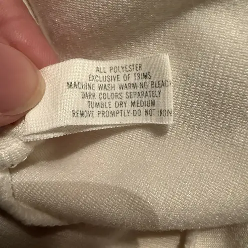 Vintage Shadowline Robe Large Ivory Embroidered Floral Pockets Belted USA Made