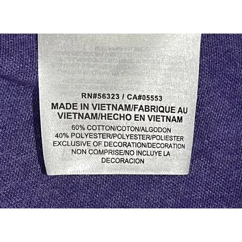 Nike NWT  Women's Northern Iowa Panthers Short Sleeve V-neck Tee Purple M Medium