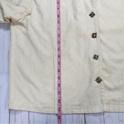 St. John Womens Size Large Vintage Designed Button Long Sleeve Collared Jacket