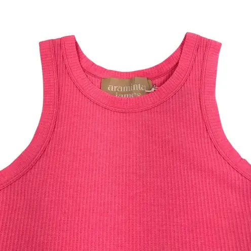 ARAMINTA JAMES The Everyday Knit Tank Top Women 10/M Watermelon Resort City NWT Pink