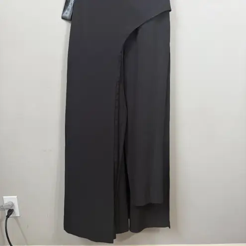 Kay Unger Davina Walk Thru Jumpsuit Women's 6 Black Formal Cocktail Party NWT