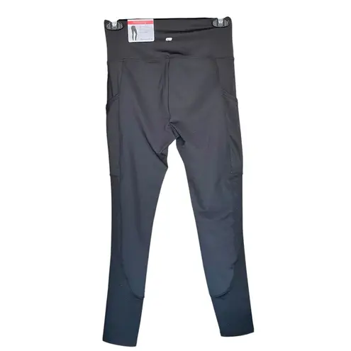 Marika Womens Leggings Sz Small Black Glitter Yoga Athletic Workout Activewear