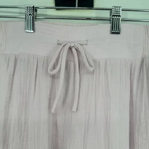 JM Collection Women's Wide Leg Gauze Pants in Lilac Sky size 1X NWT 100% Cotton