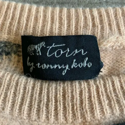 Torn By Ronny Kobo Leopard print angora sweater - Torn by Rony Kobo