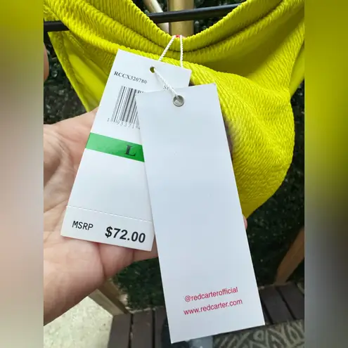 Red Carter  Sprite Textured BIKINI BOTTOM Size Large NEW!