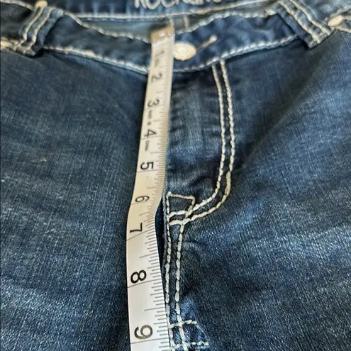 Rock & Roll Cowgirl Blue Dark Wash Boyfriend Jeans Size 30 x 32