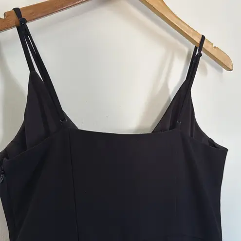 Rachel Rachel Roy Black Fringe Hem Spaghetti Strap Midi Dress Size 6