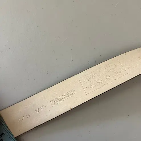 Vintage 90s The Ritz Gray Genuine Leather Made in Uruguay Size Small/Medium