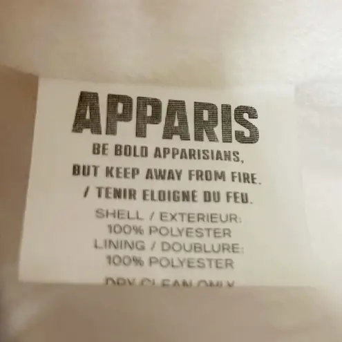 APPARIS Rare Gingham Check Teddy Coat with Tie Waist Pink Jacket Womens Size S/M Size M