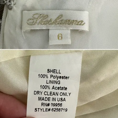 Shoshanna metallic champagne silver cocktail dress pleated w/ pockets size 6