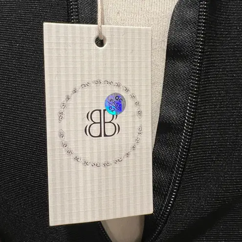 BELLA BARNETT Mini Bandage Trendy Rhinestone Black Bodycon Dress Size M NWT Size M