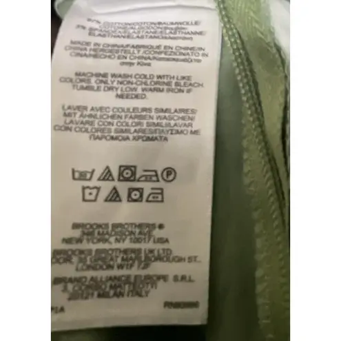 Brooks Brothers 364 Petites size 12 Green Seersucker Skirt pencil