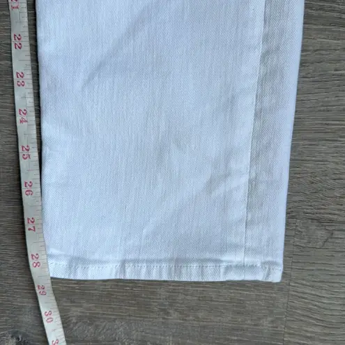 MOTHER HIGH WAISTED RIDER ANKLE Fairest Of Them All White Size 28