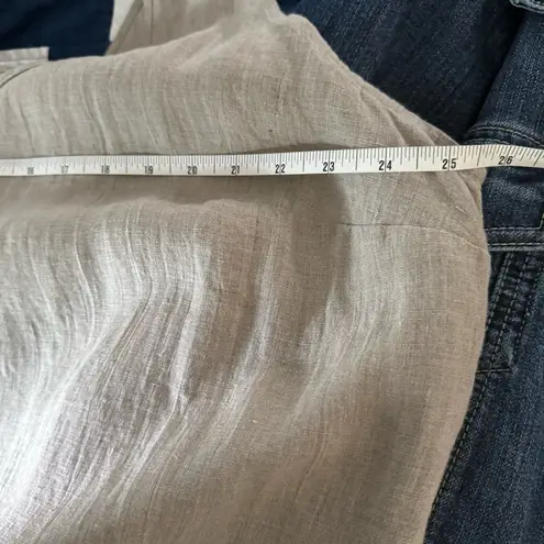 Flax Slipster 1G Natural Cream Maxi Linen Dress Sleeveless