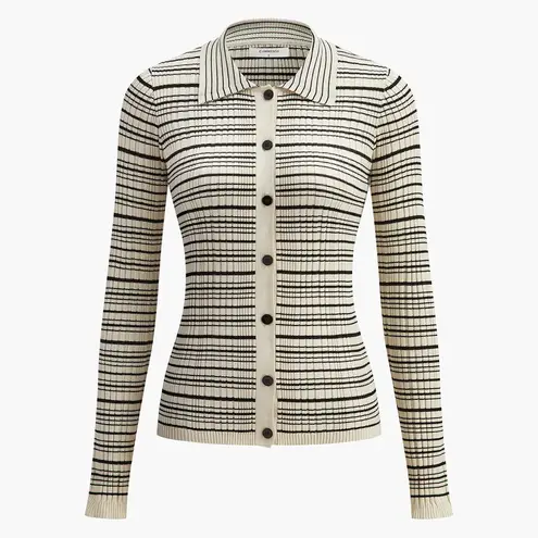 Commense Musical Notation Knit Top size XS Black