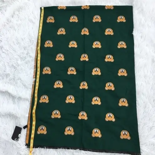 Love moschino Limited Edition All over Teddy Bear print Scarf with fringes