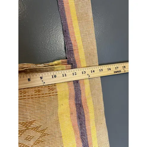 Vintage Handwoven Tote Bag Shoulder Purse Striped Ethnic Boho Festival 90s