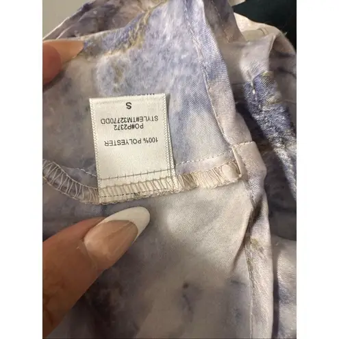 Timing  Marble Print Satin Cami Crop Top Size Small