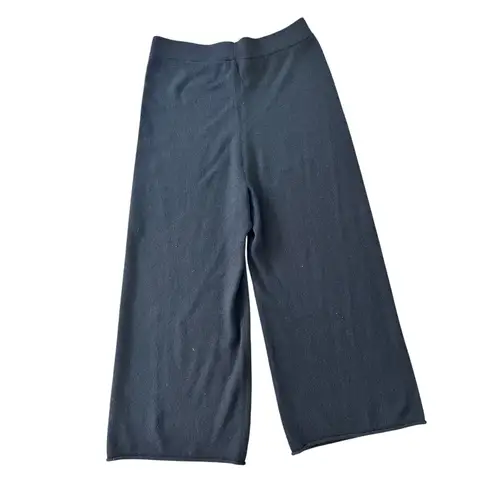 Charter Club NWT $200 100% Cashmere Black Culotte Pants M Luxury Pull-on Soft