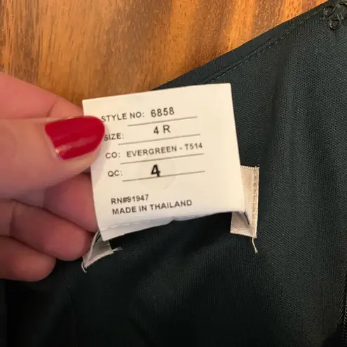 After Six Green evening gown