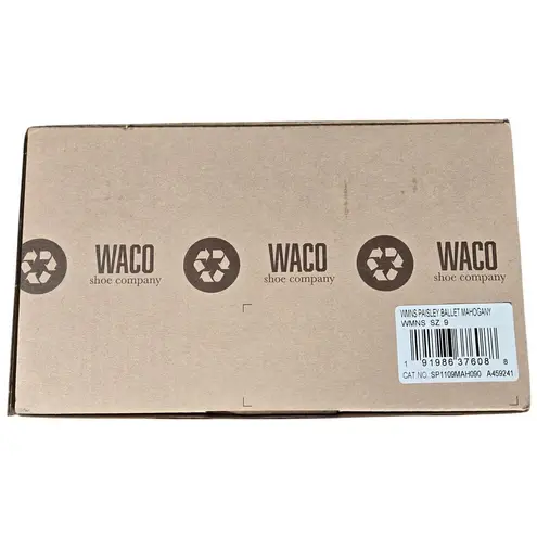 Spenco Paisley Ballet Seasonal Flat in Mahogany 9 NIB Red