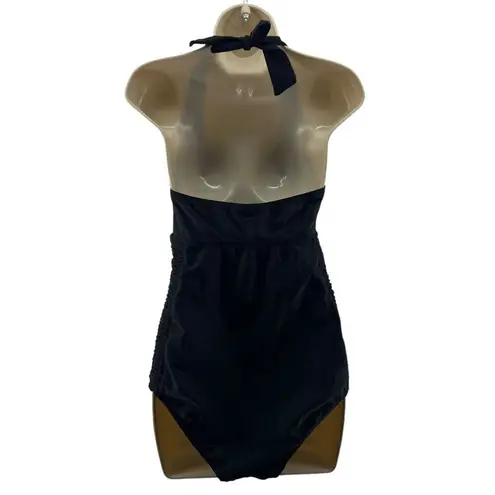 Motherhood Maternity Beach Bump Smocked Waist Maternity One Piece Womens Size S