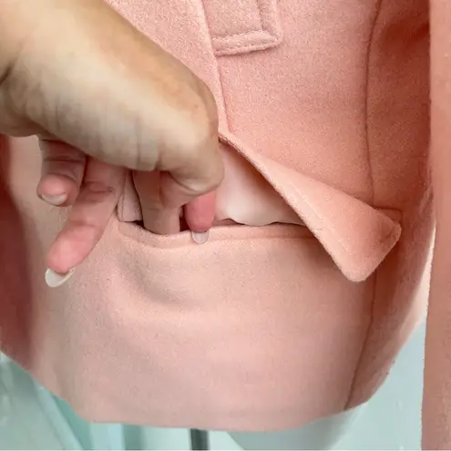 Harve Benard x Benard Holtzman 100% Wool Jacket Coat Size 10 Womens Pink