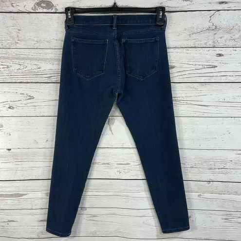 Banana Republic  Womens SZ 27 Crop Jeans 5-Pocket Stretch Zip-Fly Dark Wash Blue