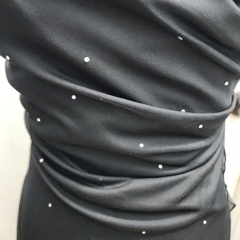 B. Smart Black Halter Evening Gown Formal Dress Rhinestone Embellished 7/8 - Image 10