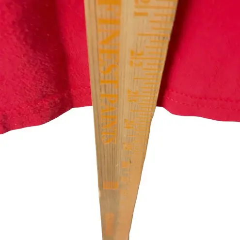 Active T Shirt Checkered Graphic Print Tee Top Short Sleeve Cotton Solid Red S