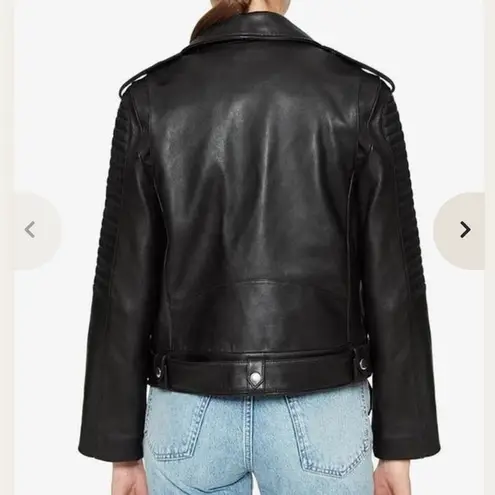 ANINE BING Cassidy black leather jacket