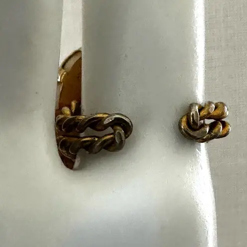 Vintage Transferware Porcelain Adjustable Ring ā Romantic Scene Motif