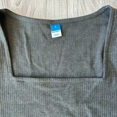 Old Navy NWT  Sweetheart Neckline Gray Bodysuit Size S