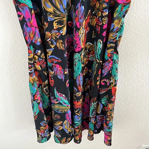 Roberta Oaks Hawaii Art To Wear Aloha Floral Dress Made in Hawaii Medium