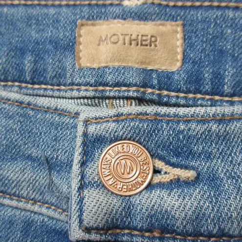 NWT Mother The Outsider Sneak in Flag Me Down Stretch Bootcut Jeans 31 Blue
