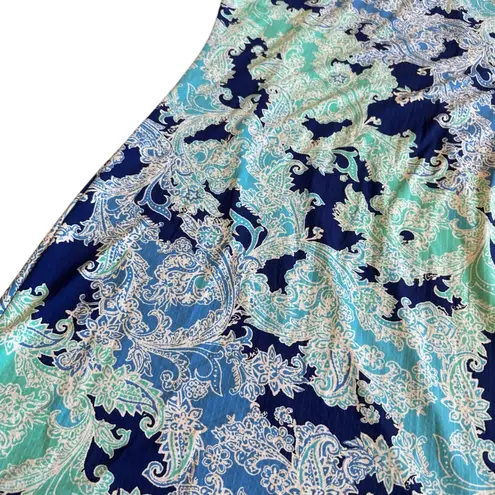 IBKUL Floral Print Sleeveless Dress Outdoor Tennis Athleisure Golf Sie Medium Blue