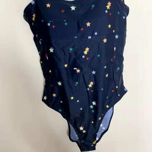 Summersalt Oasis Navy Stars Swim Bathing Suit Womens Size 4 Blue
