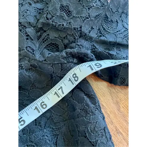 J.crew black lace crewneck dress size 6