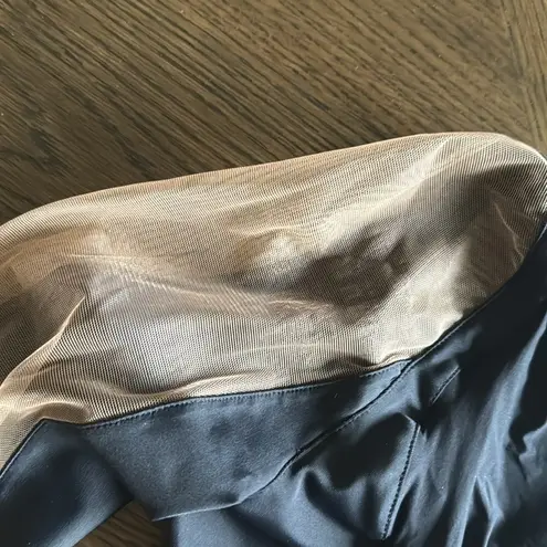 MUGLER Panelled Long Sleeve Illusion Mesh Cut Out Bodysuit Top, Size 44. $975 Black