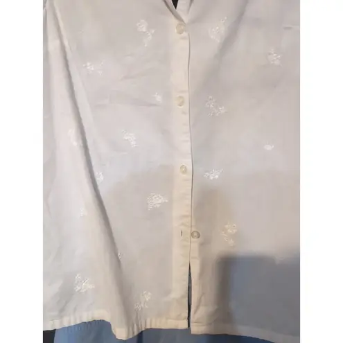 Classic Elements Top & Shorts Set, Women's XL Floral Embroidered Tank & Shorts