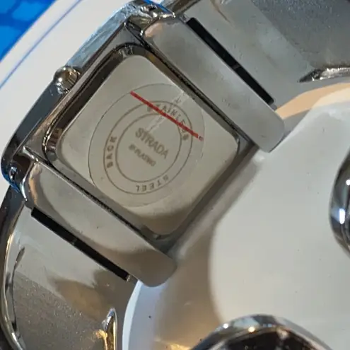 Strada Animal Print Women’s Cuff Watch (NEW) Silver