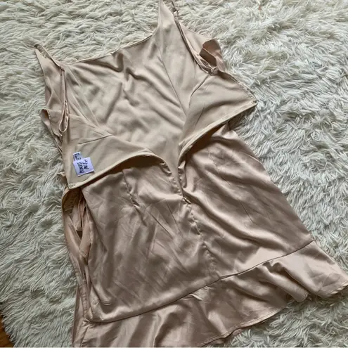 Princess Polly Cottage Hill Mini Dress Champagne