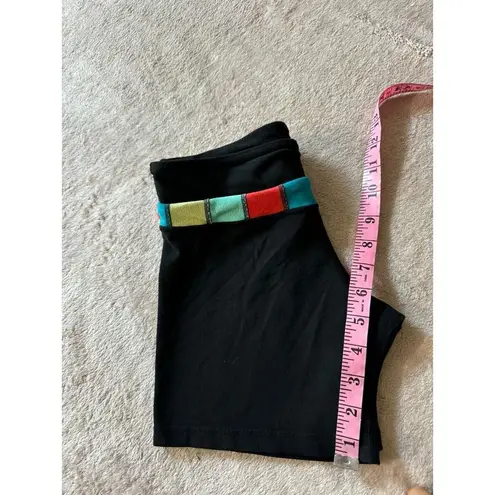 Lululemon  Womens Wunder Under Biker Shorts Colorblock Black 4