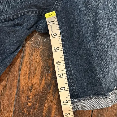 Elle Blue Denim Jean Shorts Cuffed Hem - Size 12