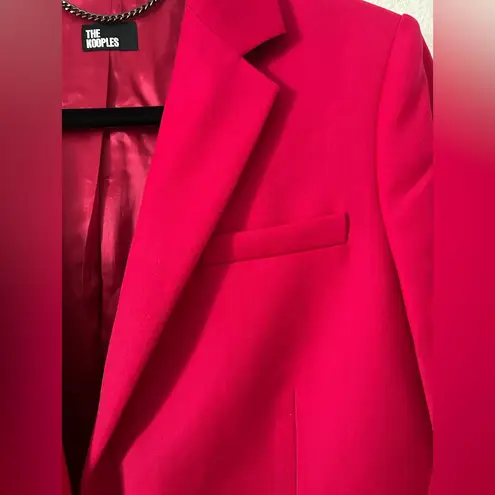 The Kooples PINK CREPE SUIT JACKET sz 38 (M)