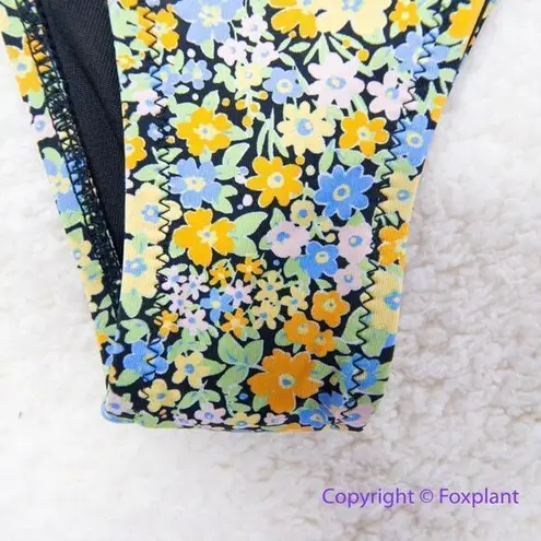 NEW Rhythm Free People Carrie Itsy Bikini Bottom, size S Blue