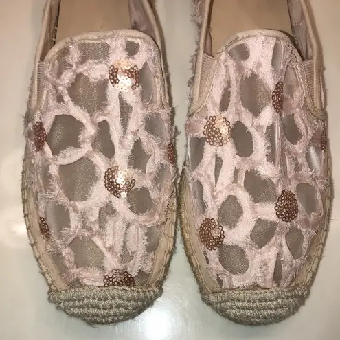 Botkier Women’s Sara Floral Lace Sequin Espadrille Flats