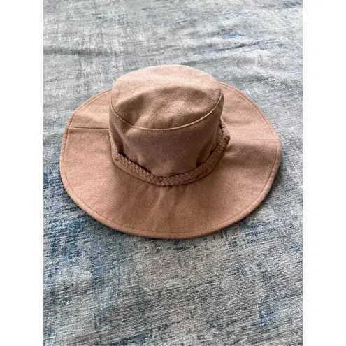 NWT! ASN Harper Floppy Tan Felt Hat in Oatmeal Tan Tan