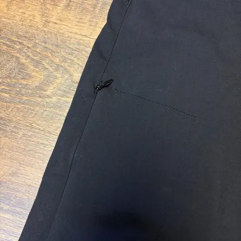 prAna  Halle Straight Pant Womens 8 Charcoal Roll Tab Low Rise Stretch Hiking