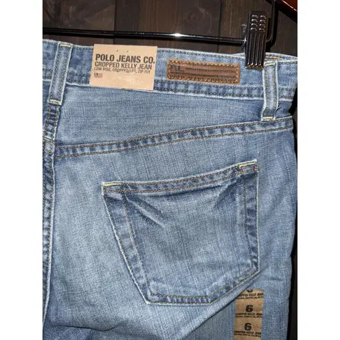 NEW Polo Jeans Co Cropped Kelly Jean Women's Sz 6 Capri VTG 90s Y2K Blue
